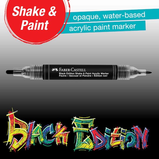 Faber-Castell® Black Edition Shake & Paint Black Acrylic Marker